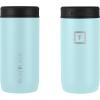 imageIRON FLASK Slim Can Cooler 12oz for Beer Hard Seltzer Energy Drinks Double Wall Vacuum Insulated Stainless Steel Drink Holder for Skinny Cans  Baby Blue