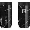 imageIRON FLASK Slim Can Cooler 12oz for Beer Hard Seltzer Energy Drinks Double Wall Vacuum Insulated Stainless Steel Drink Holder for Skinny Cans  Black Marquina