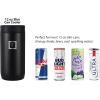 imageIRON FLASK Slim Can Cooler 12oz for Beer Hard Seltzer Energy Drinks Double Wall Vacuum Insulated Stainless Steel Drink Holder for Skinny Cans  Graphite