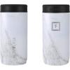 imageIRON FLASK Slim Can Cooler 12oz for Beer Hard Seltzer Energy Drinks Double Wall Vacuum Insulated Stainless Steel Drink Holder for Skinny Cans  Marble