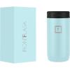 imageIRON FLASK Slim Can Cooler 12oz for Beer Hard Seltzer Energy Drinks Double Wall Vacuum Insulated Stainless Steel Drink Holder for Skinny Cans  Baby Blue