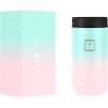imageIRON FLASK Slim Can Cooler 12oz for Beer Hard Seltzer Energy Drinks Double Wall Vacuum Insulated Stainless Steel Drink Holder for Skinny Cans  Bubble Gum