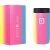 imageIRON FLASK Slim Can Cooler 12oz for Beer Hard Seltzer Energy Drinks Double Wall Vacuum Insulated Stainless Steel Drink Holder for Skinny Cans  Rainbow