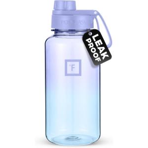 imageIRON FLASK Clear Tritan Trekker Water Bottle with Chug Lid  Leak Proof ampamp Lightweight for Gym Hiking Sports  Dishwasher Safe BPA Free Plastic  Cotton Candy 32 Oz