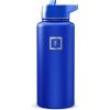 image:imageIRON FLASK Camping amp Hiking Hydration Flask with Straw Wide Mouth Insulated Stainless Steel Sports Water Bottle  32 oz Cotton CandyCobalt