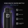 image:imageIRON FLASK Camping amp Hiking Hydration Flask with Straw Wide Mouth Insulated Stainless Steel Sports Water Bottle  32 oz Cotton CandyCobalt