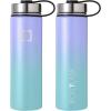 image:imageIRON FLASK Camping amp Hiking Hydration Flask with Straw Wide Mouth Insulated Stainless Steel Sports Water Bottle  32 oz Cotton CandyCotton Candy