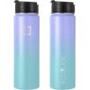 image:imageIRON FLASK Camping amp Hiking Hydration Flask with Straw Wide Mouth Insulated Stainless Steel Sports Water Bottle  32 oz Cotton CandyCotton Candy