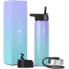 image:imageIRON FLASK Camping amp Hiking Hydration Flask with Straw Wide Mouth Insulated Stainless Steel Sports Water Bottle  32 oz Cotton CandyCotton Candy