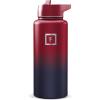 image:imageIRON FLASK Camping amp Hiking Hydration Flask with Straw Wide Mouth Insulated Stainless Steel Sports Water Bottle  32 oz Cotton CandyDark Rainbow