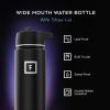 image:imageIRON FLASK Camping amp Hiking Hydration Flask with Straw Wide Mouth Insulated Stainless Steel Sports Water Bottle  32 oz Cotton CandyDark Rainbow
