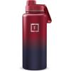 image:imageIRON FLASK Camping amp Hiking Hydration Flask with Straw Wide Mouth Insulated Stainless Steel Sports Water Bottle  32 oz Cotton CandyDark Rainbow