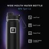 image:imageIRON FLASK Camping amp Hiking Hydration Flask with Straw Wide Mouth Insulated Stainless Steel Sports Water Bottle  32 oz Cotton CandyDark Rainbow