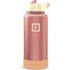 image:imageIRON FLASK Camping amp Hiking Hydration Flask with Straw Wide Mouth Insulated Stainless Steel Sports Water Bottle  32 oz Cotton CandyDream Sunset