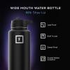 image:imageIRON FLASK Camping amp Hiking Hydration Flask with Straw Wide Mouth Insulated Stainless Steel Sports Water Bottle  32 oz Cotton CandyElemental Gray