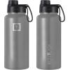 image:imageIRON FLASK Camping amp Hiking Hydration Flask with Straw Wide Mouth Insulated Stainless Steel Sports Water Bottle  32 oz Cotton CandyGraphite