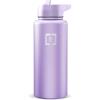 image:imageIRON FLASK Camping amp Hiking Hydration Flask with Straw Wide Mouth Insulated Stainless Steel Sports Water Bottle  32 oz Cotton CandyLavender