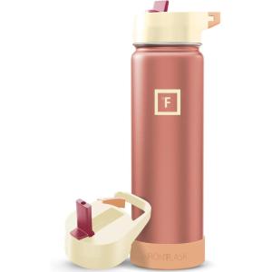 image:imageIRON FLASK Camping amp Hiking Hydration Flask with Straw Wide Mouth Insulated Stainless Steel Sports Water Bottle  32 oz Cotton CandyDream Sunset