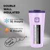 image:imageIRON FLASK Classic Tumbler  Vacuum Insulated Stainless Steel Water Bottle Double Walled Drinking Cup Insulated Travel Mug Aurora 24 oz Solid LidLavender