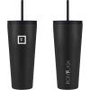 image:imageIRON FLASK Classic Tumbler  Vacuum Insulated Stainless Steel Water Bottle Double Walled Drinking Cup Insulated Travel Mug Aurora 24 oz Solid LidMidnight Black