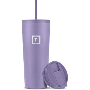 image:imageIRON FLASK Classic Tumbler  Vacuum Insulated Stainless Steel Water Bottle Double Walled Drinking Cup Insulated Travel Mug Aurora 24 oz Solid LidLavender