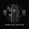 image:imageIRON FLASK Camping amp Hiking Hydration Flask with Straw Wide Mouth Insulated Stainless Steel Sports Water Bottle  Twilight Blue 40 oz  Straw 1 LidAurora