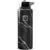image:imageIRON FLASK Camping amp Hiking Hydration Flask with Straw Wide Mouth Insulated Stainless Steel Sports Water Bottle  Twilight Blue 40 oz  Straw 1 LidBlack Marquina