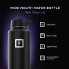 image:imageIRON FLASK Camping amp Hiking Hydration Flask with Straw Wide Mouth Insulated Stainless Steel Sports Water Bottle  Twilight Blue 40 oz  Straw 1 LidBurgundy