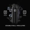 image:imageIRON FLASK Camping amp Hiking Hydration Flask with Straw Wide Mouth Insulated Stainless Steel Sports Water Bottle  Twilight Blue 40 oz  Straw 1 LidSky