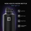 image:imageIRON FLASK Camping amp Hiking Hydration Flask with Straw Wide Mouth Insulated Stainless Steel Sports Water Bottle  Twilight Blue 40 oz  Straw 1 LidSky