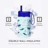 image:imageIRON FLASK 14 oz Kids Insulated Water Bottle  Vacuum Insulated Kids Water Bottle with Leakproof Straw Lid  BPA Free Sunny DayDino Mates