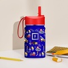 image:imageIRON FLASK 14 oz Kids Insulated Water Bottle  Vacuum Insulated Kids Water Bottle with Leakproof Straw Lid  BPA Free Sunny DayParty Town