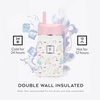image:imageIRON FLASK 14 oz Kids Insulated Water Bottle  Vacuum Insulated Kids Water Bottle with Leakproof Straw Lid  BPA Free Sunny DayRad Raspberry