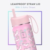 image:imageIRON FLASK 14 oz Kids Insulated Water Bottle  Vacuum Insulated Kids Water Bottle with Leakproof Straw Lid  BPA Free Sunny DaySunny Day