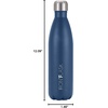 image:imageIRON FLASK 14 oz Kids Insulated Water Bottle  Vacuum Insulated Kids Water Bottle with Leakproof Straw Lid  BPA Free Sunny DayTwilight Blue