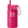 image:imageIRON FLASK 14 oz Kids Insulated Water Bottle  Vacuum Insulated Kids Water Bottle with Leakproof Straw Lid  BPA Free Sunny DayRad Raspberry