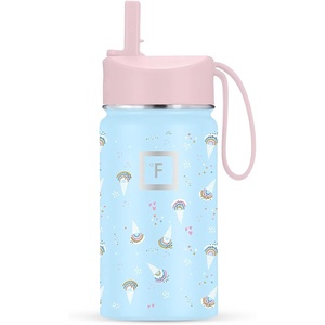 image:imageIRON FLASK 14 oz Kids Insulated Water Bottle  Vacuum Insulated Kids Water Bottle with Leakproof Straw Lid  BPA Free Sunny DayGelato
