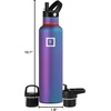 image:imageIRON FLASK 24 oz Narrow Mouth Water Bottle with StrawAurora