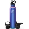 image:imageIRON FLASK 24 oz Narrow Mouth Water Bottle with StrawAurora