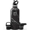 image:imageIRON FLASK 24 oz Narrow Mouth Water Bottle with StrawBlack Marquina