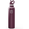 image:imageIRON FLASK 24 oz Narrow Mouth Water Bottle with StrawBurgundy