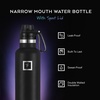 image:imageIRON FLASK 24 oz Narrow Mouth Water Bottle with StrawDark Night