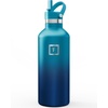 image:imageIRON FLASK 24 oz Narrow Mouth Water Bottle with StrawDark Night