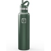 image:imageIRON FLASK 24 oz Narrow Mouth Water Bottle with StrawDark Pine