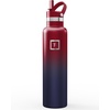 image:imageIRON FLASK 24 oz Narrow Mouth Water Bottle with StrawDark Rainbow
