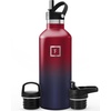 image:imageIRON FLASK 24 oz Narrow Mouth Water Bottle with StrawDark Rainbow
