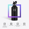 image:imageIRON FLASK 24 oz Narrow Mouth Water Bottle with StrawGraphite