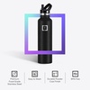image:imageIRON FLASK 24 oz Narrow Mouth Water Bottle with StrawGraphite