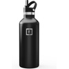 image:imageIRON FLASK 24 oz Narrow Mouth Water Bottle with StrawMidnight Black