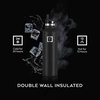 image:imageIRON FLASK 24 oz Narrow Mouth Water Bottle with StrawMidnight Black